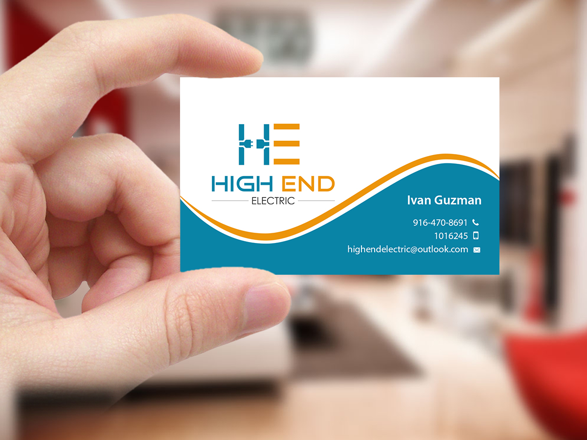 Business Card Design by Creations Box 2015 for High End Electric | Design #11560557