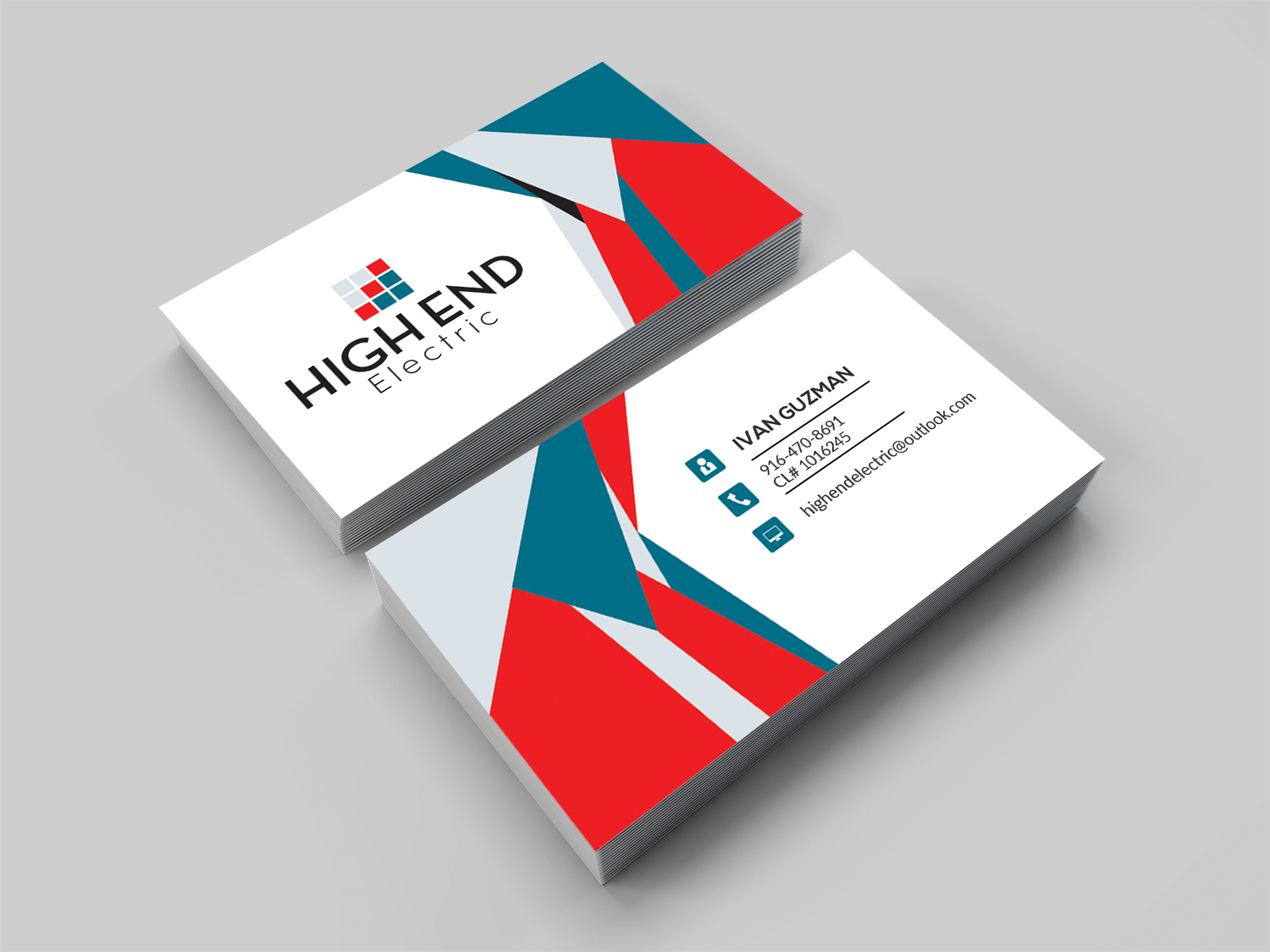 Business Card Design by isabel.paoli for High End Electric | Design #11574261