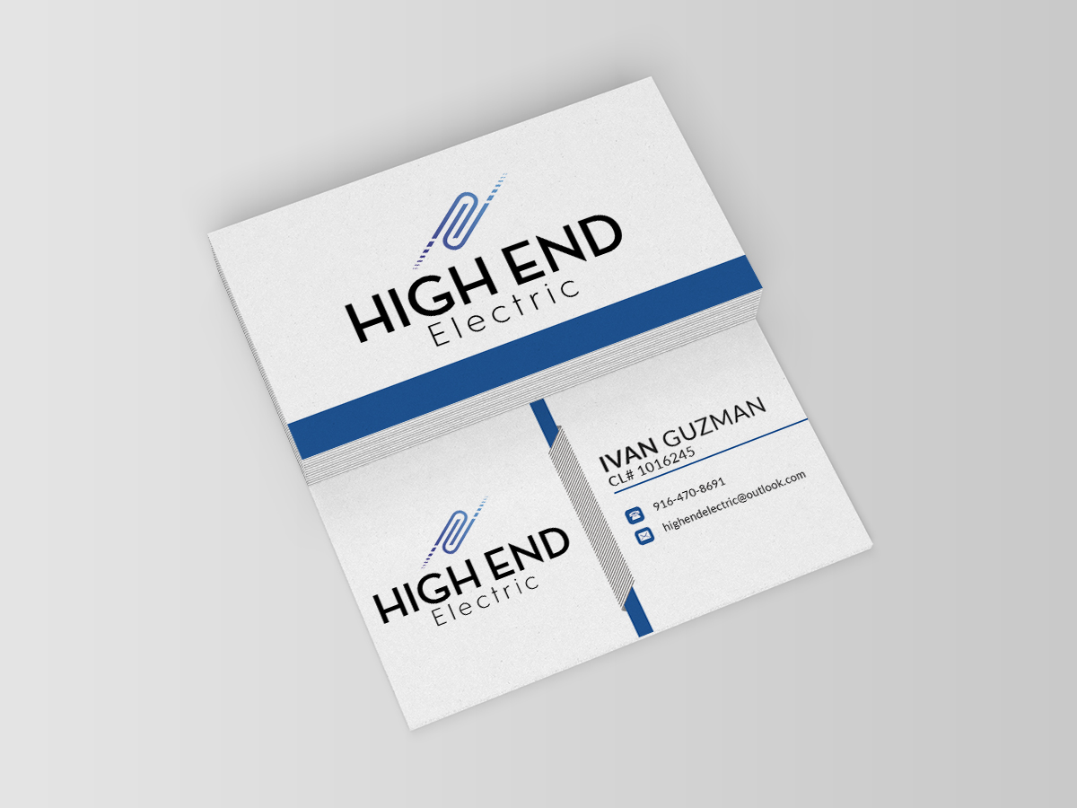 Business Card Design by isabel.paoli for High End Electric | Design #11574263
