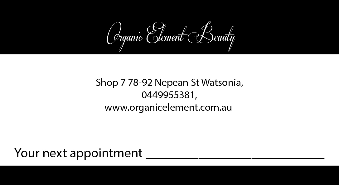 Business Card Design by sm for Organic Element Beauty | Design #2333711
