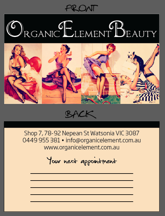 Business Card Design by Raven Designs 2024 for Organic Element Beauty | Design #2334547