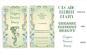 Visitenkarten-Design von IneseRo für Organic Element Beauty | Design: #2338372