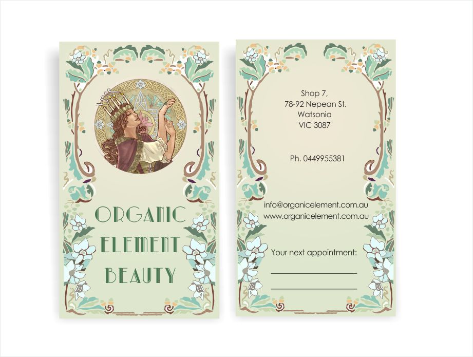 Diseño de Tarjeta de Presentación por IneseRo para Organic Element Beauty | Diseño #2338505