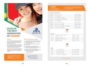 SPENCER COLLEGE INFOMATION BOOKLET | Flyer Design by aneskayirt