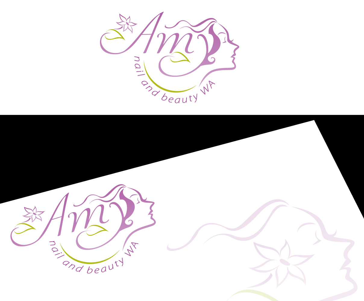 Logo Design by blue eye for amy nail an beauty wa | Design #11558399
