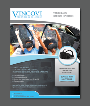 Virtual Reality immersive experiences | Flyer Design by alex989