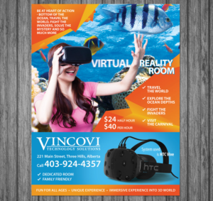Virtual Reality immersive experiences | Flyer Design by Victor_pro