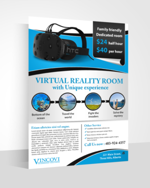 Virtual Reality immersive experiences | Flyer Design by aspiremedia