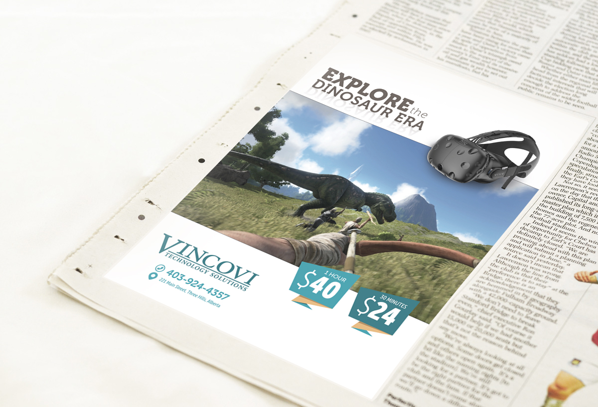 Flyer Design by Wael for VINCOVI Technology Solutions Inc | Design #11559648
