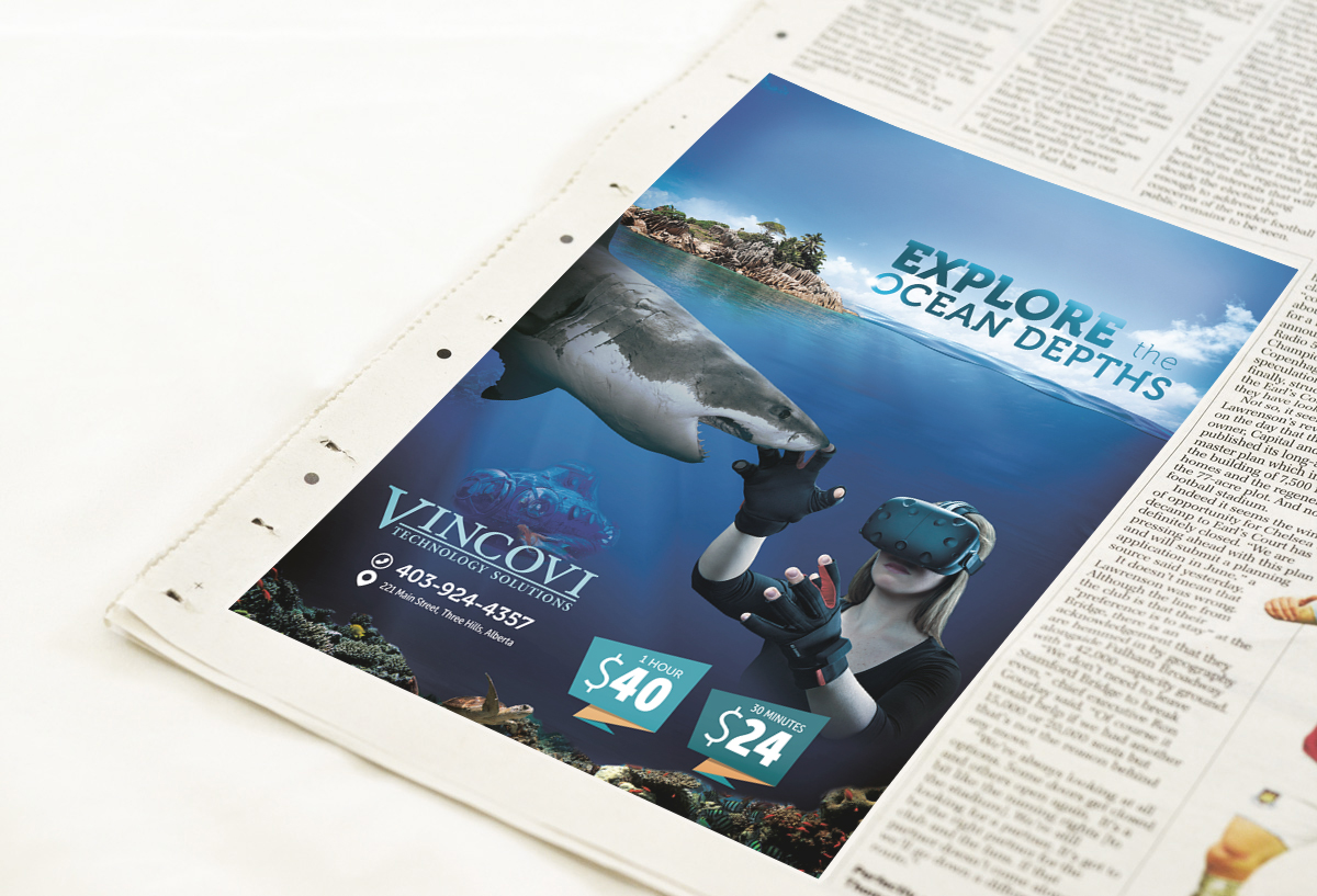 Flyer Design by Wael for VINCOVI Technology Solutions Inc | Design #11559655