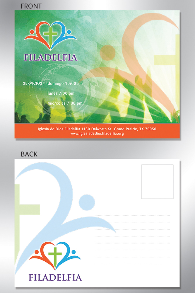 Postcard Design by Rozita for Iglesia de Dios Filadelfia | Design #11583713