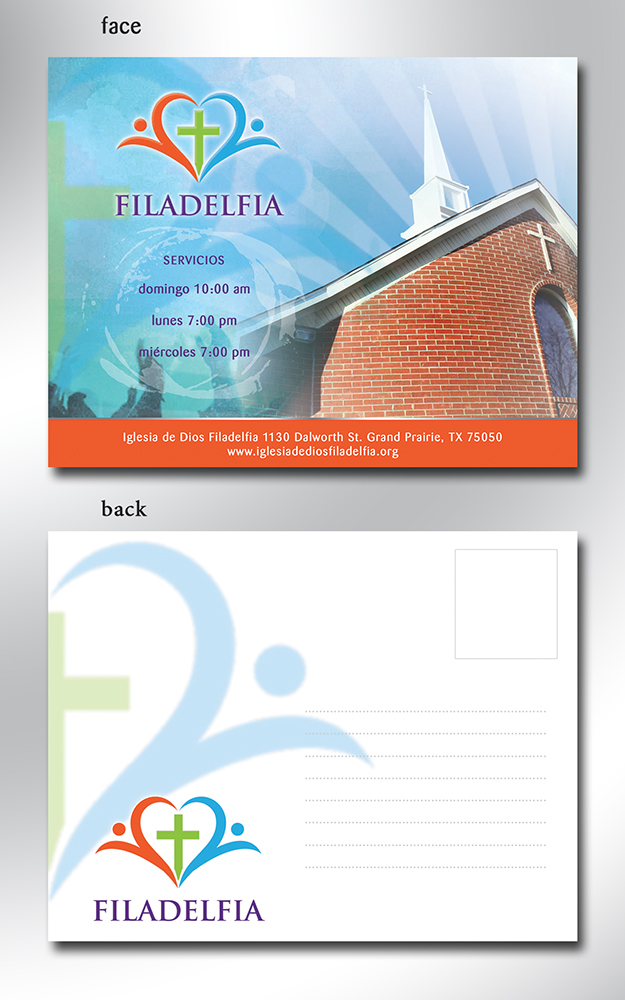 Postcard Design by Rozita for Iglesia de Dios Filadelfia | Design #11594906
