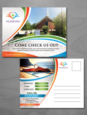 Postkarten-Design von creative.bugs für Iglesia de Dios Filadelfia | Design: #11591180