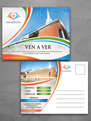 Postkarten-Design von creative.bugs für Iglesia de Dios Filadelfia | Design: #11611895