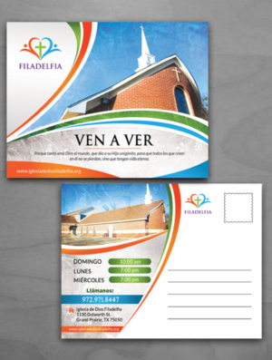 Postkarten-Design von creative.bugs für Iglesia de Dios Filadelfia | Design: #11644434