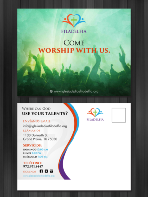 Design de Carte Postale par OwnDesign pour Iglesia de Dios Filadelfia | Design #11575910