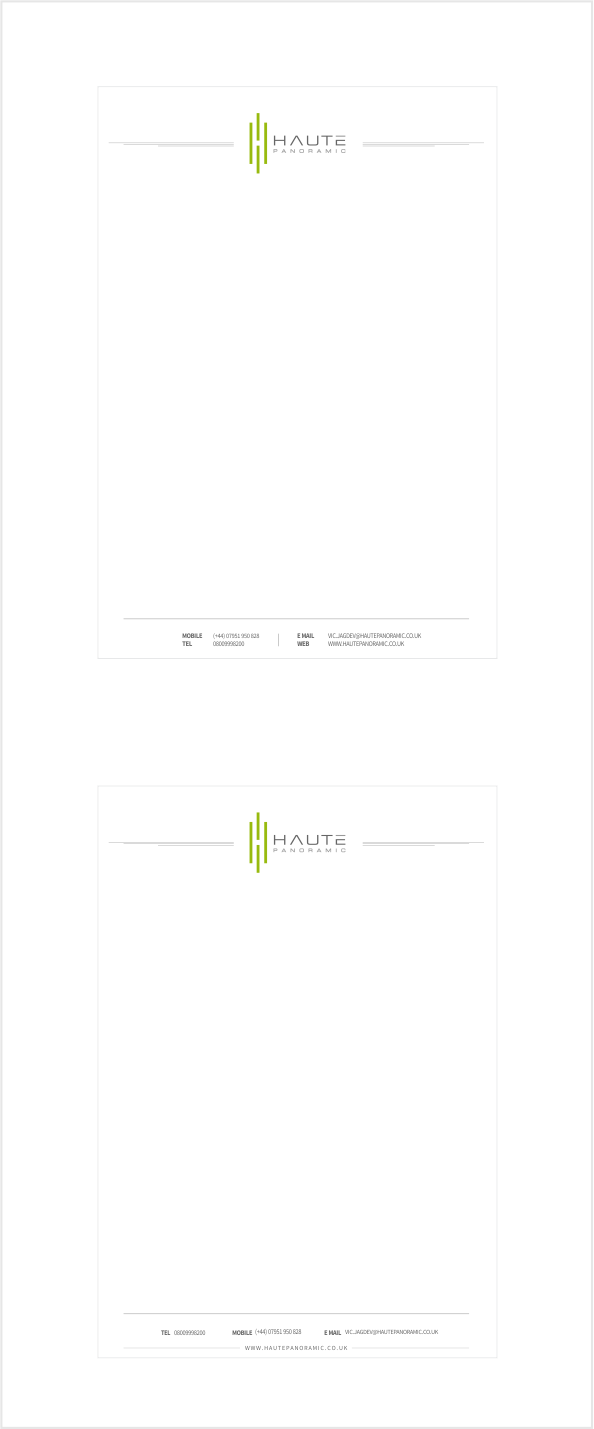 Logo Design by artswolf for Haute Panoramic ltd | Design #12122856