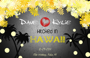 Dave & Kylie - Hitched in Hawaii | Design Invitation par iLexter