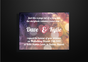 Dave & Kylie - Hitched in Hawaii | Design Invitation par Amduat Design