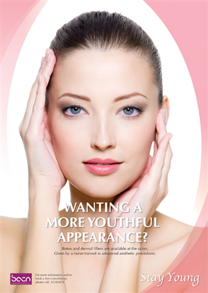 Poster to advertise botox and dermal fillers | Poster Design by DesignFive