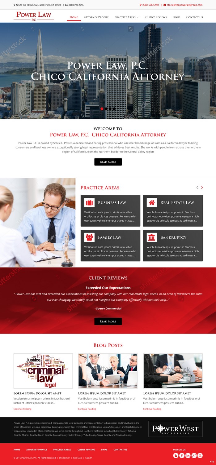 Web Design by pb for Power West Properties Inc | Design #11576856