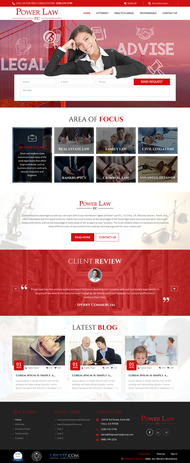 Web Design by rightway for Power West Properties Inc | Design #11661075