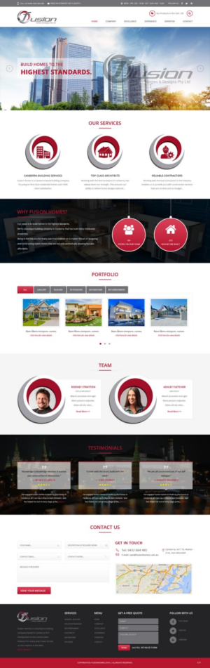 Web-Design von pb für fusion homes  | Design: #11574593