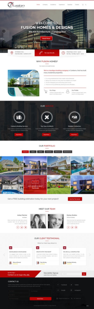 Web-Design von pb für fusion homes  | Design: #11574594