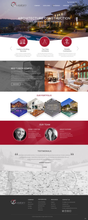 Web-Design von pb für fusion homes  | Design: #11574596