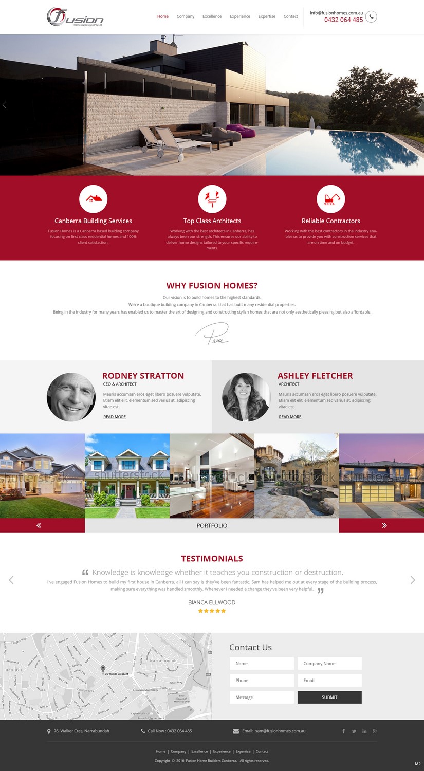 Web-Design von pb für fusion homes  | Design #11574597
