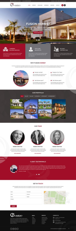 Web-Design von pb für fusion homes  | Design: #11574600