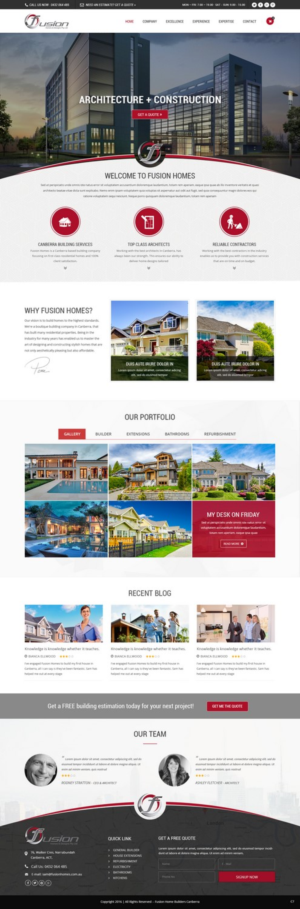 Web-Design von pb für fusion homes  | Design: #11574601