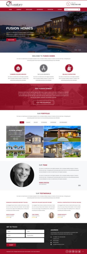 Web-Design von pb für fusion homes  | Design: #11574604