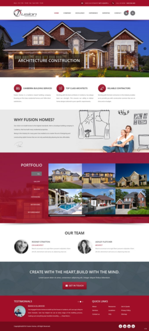 Web-Design von pb für fusion homes  | Design: #11576759