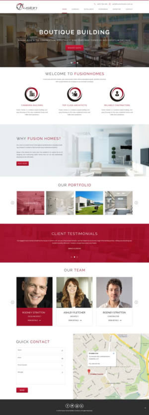 Web-Design von pb für fusion homes  | Design: #11576760