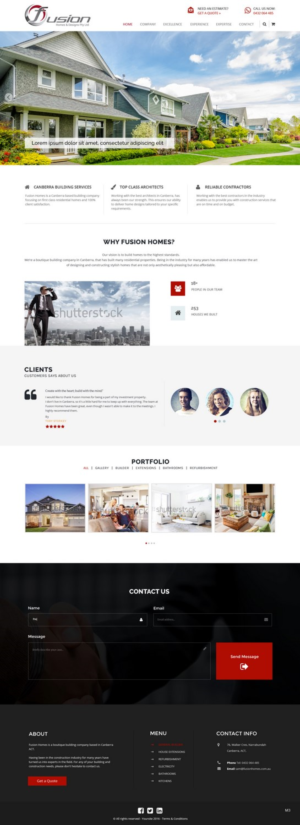 Web-Design von pb für fusion homes  | Design: #11576761