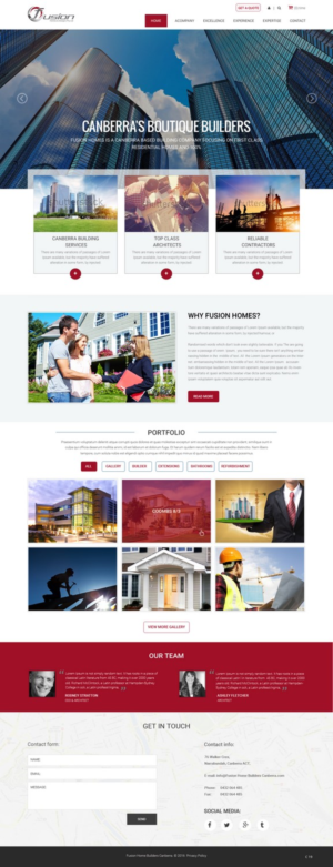 Web-Design von pb für fusion homes  | Design: #11576762