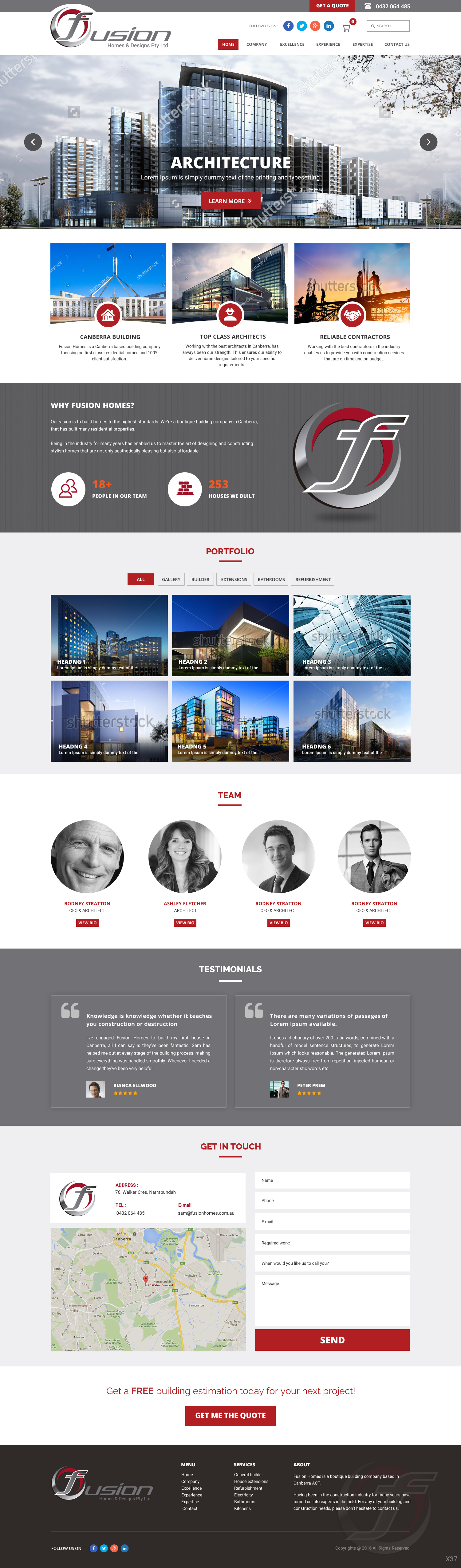 Web-Design von pb für fusion homes  | Design: #11576770