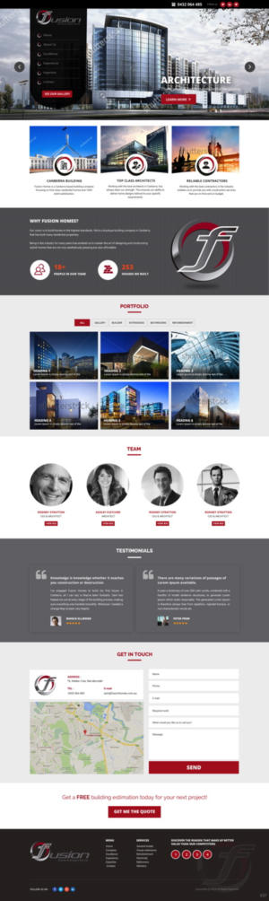 Web-Design von pb für fusion homes  | Design: #11718098