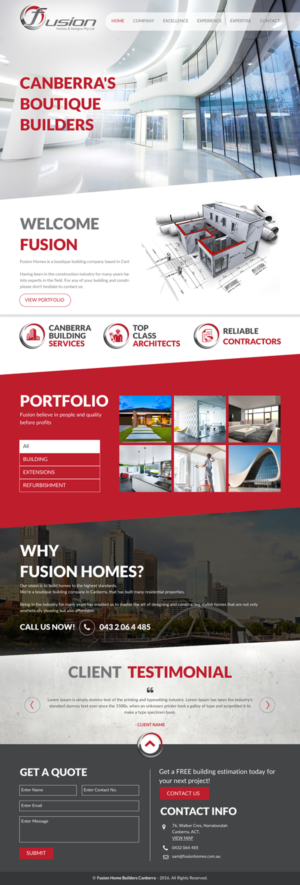 Web-Design von rightway für fusion homes  | Design: #11577638