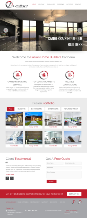Web-Design von rightway für fusion homes  | Design: #11577639