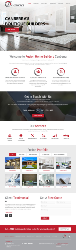 Web-Design von rightway für fusion homes  | Design: #11577644