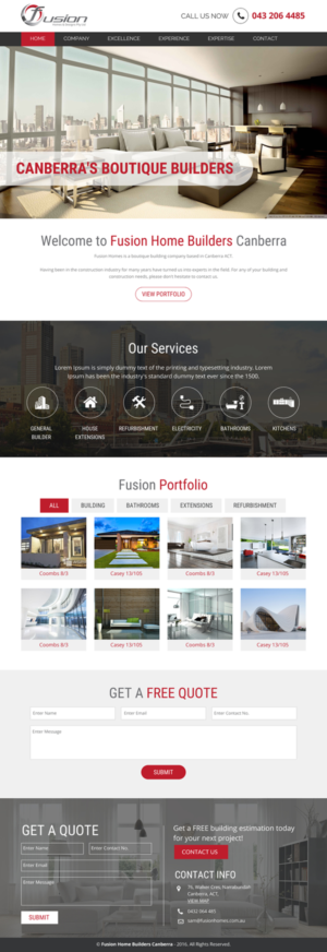 Web-Design von rightway für fusion homes  | Design: #11577649