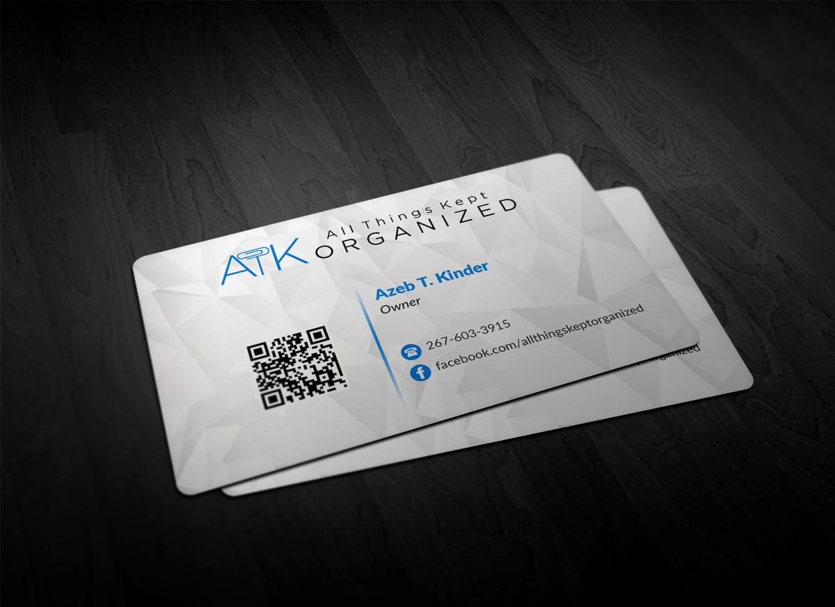 Business Card Design by Pointless Pixels India for All Things Kept Organized | Design #11576213