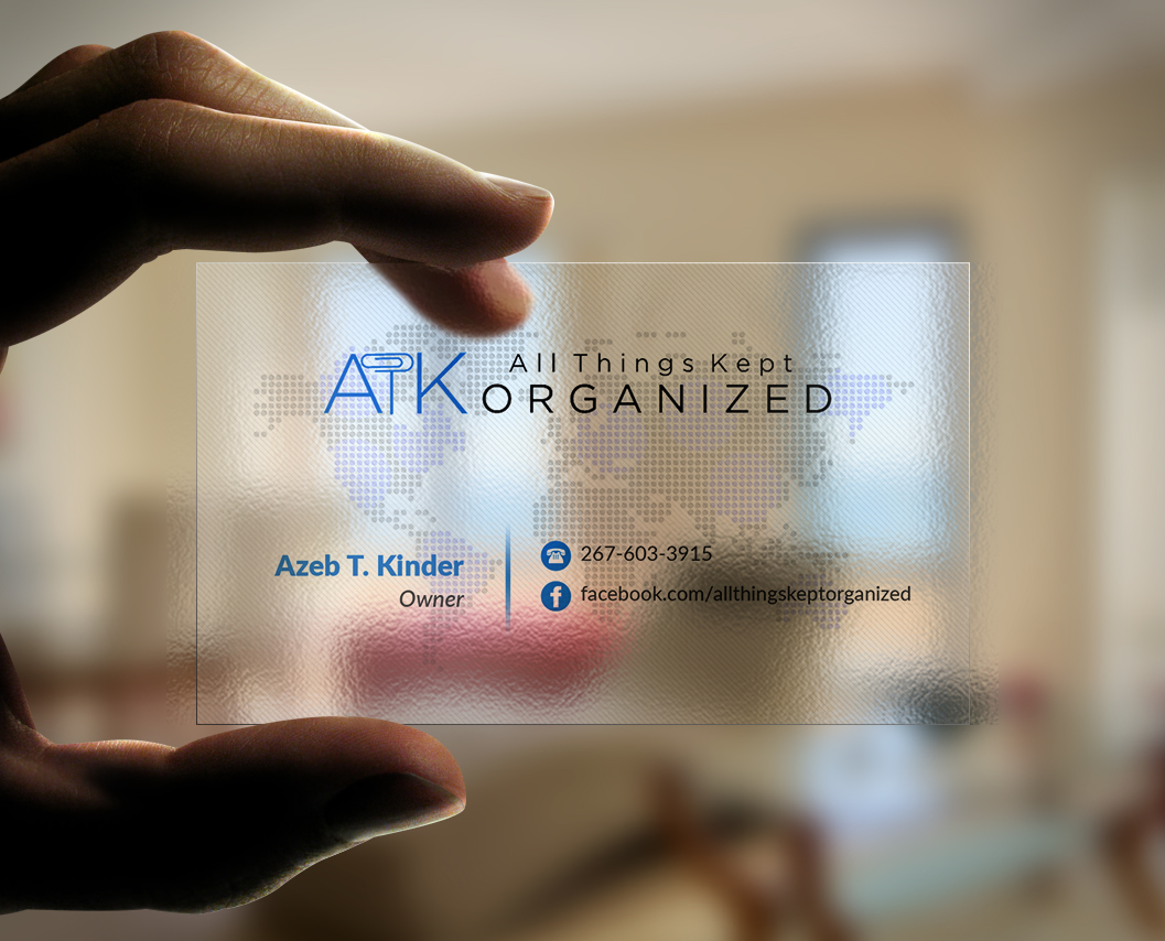 Business Card Design by Pointless Pixels India for All Things Kept Organized | Design #11576246
