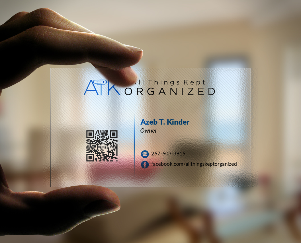 Business Card Design by Pointless Pixels India for All Things Kept Organized | Design #11576252