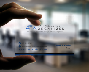 Business Card Design by Pointless Pixels India for All Things Kept Organized | Design: #11600836