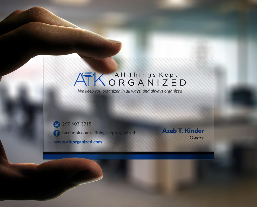 Business Card Design by Pointless Pixels India for All Things Kept Organized | Design #11600869