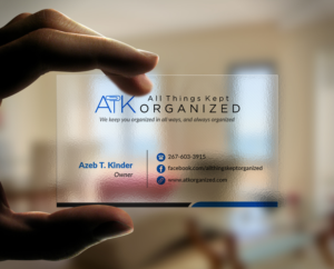 Business Card Design by Pointless Pixels India for All Things Kept Organized | Design: #11600892