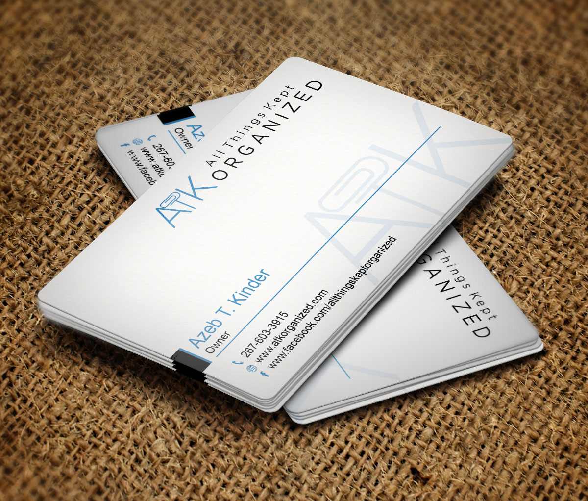 Business Card Design by Verified artistry (Design garden) for All Things Kept Organized | Design #11565737